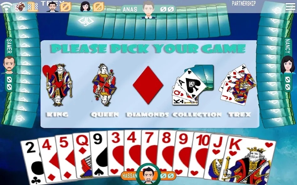 Golden Card Games Tarneeb Trix [MOD: безлимитные монеты и открыты все режимы] — Скачать бесплатно (APK) — скриншот 3