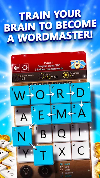 Скачать взлом Wordament® by Microsoft [MOD: подсказки и безлимитные попытки] — скриншот 1