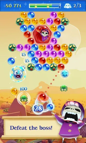 Bubble Witch 2 Saga [MOD: безлимитные жизни и усилители] — Скачать бесплатно (APK) — скриншот 2