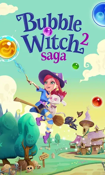 Bubble Witch 2 Saga [MOD: безлимитные жизни и усилители] — Скачать бесплатно (APK) — скриншот 5