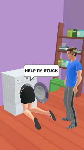 Взломанная Couple Life 3D [MOD: без рекламы и все уровни открыты] на Андроид — скриншот 2