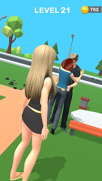 Взломанная Couple Life 3D [MOD: без рекламы и все уровни открыты] на Андроид — скриншот 3