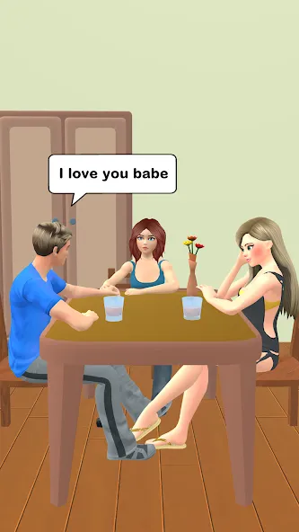 Взломанная Couple Life 3D [MOD: без рекламы и все уровни открыты] на Андроид — скриншот 5