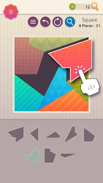 Polygrams - Tangram Puzzles [MOD: без рекламы и все пазлы открыты] (Бесплатно / APK) — скриншот 1