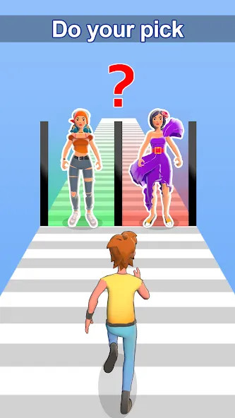 Взломанная Girl Run 3D - Fun Running Game [MOD: безлимитные деньги и все уровни] на Андроид — скриншот 3