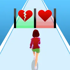 Взломанная Girl Run 3D - Fun Running Game [MOD: безлимитные деньги и все уровни] на Андроид