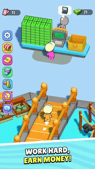 Скачать My Fish Mart: Idle Tycoon Game [MOD: безлимитные деньги и товары] на телефон — скриншот 4