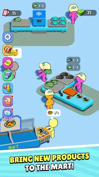 Скачать My Fish Mart: Idle Tycoon Game [MOD: безлимитные деньги и товары] на телефон — скриншот 5