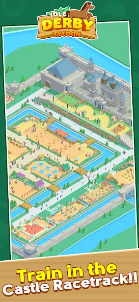 Взломанная Idle Derby Tycoon [MOD: безлимитные деньги и ускоренное развитие] на Андроид — скриншот 5