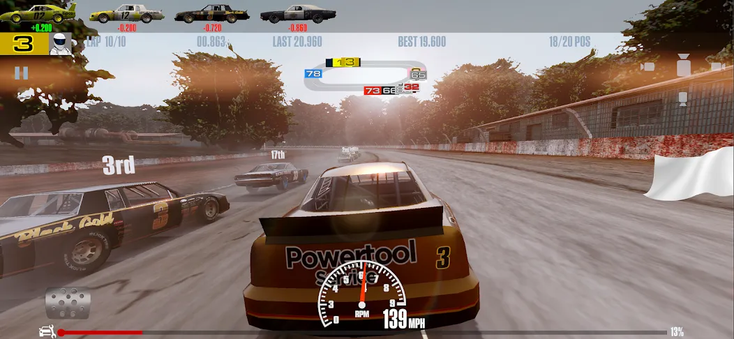 Скачать Stock Car Racing [MOD: безлимитные деньги и тюнинг авто] — скриншот 1