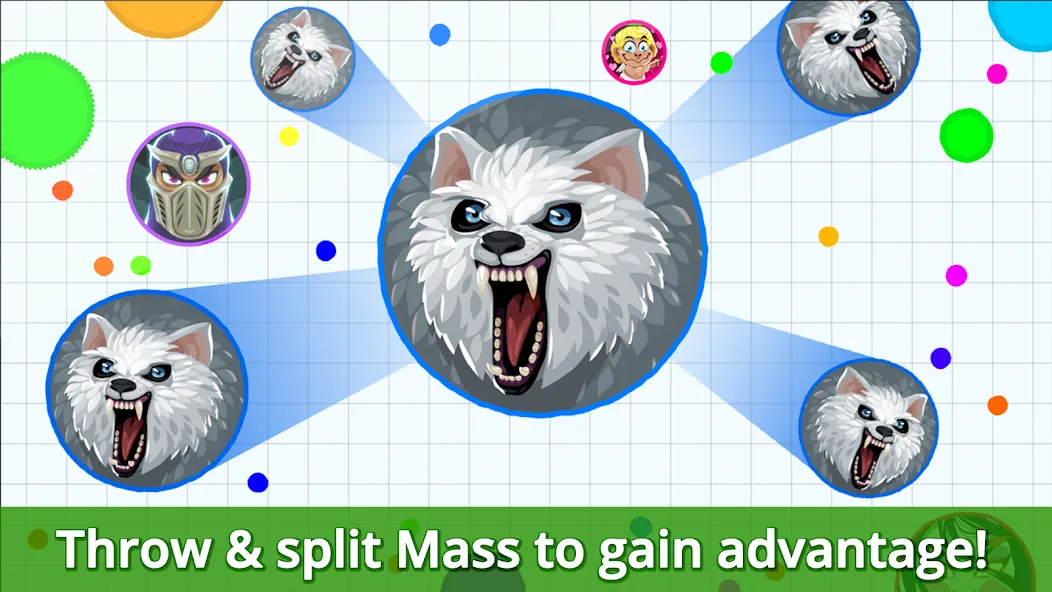 Agar.io [MOD: увеличенный размер и бессмертие] (Бесплатно / APK) — скриншот 5