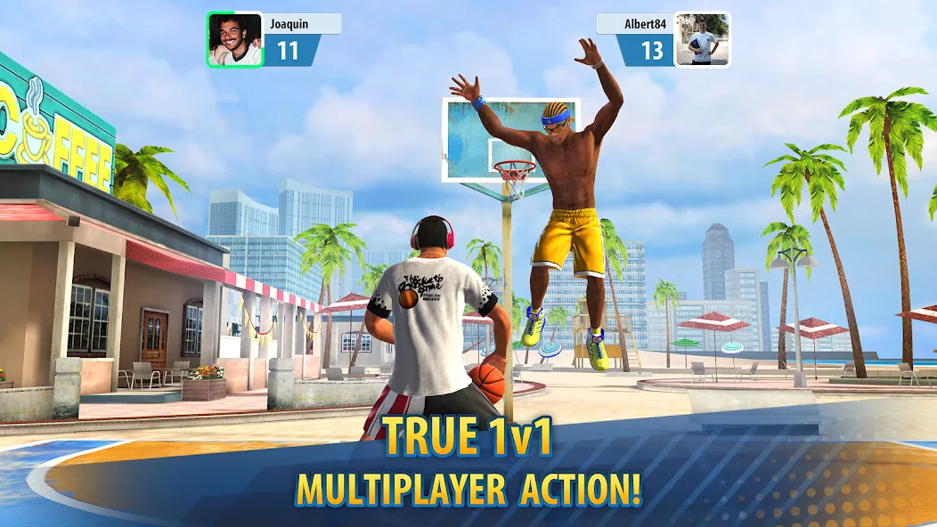 Скачать Basketball Stars: Multiplayer [MOD: безлимитные деньги и все мячи открыты] на телефон — скриншот 2