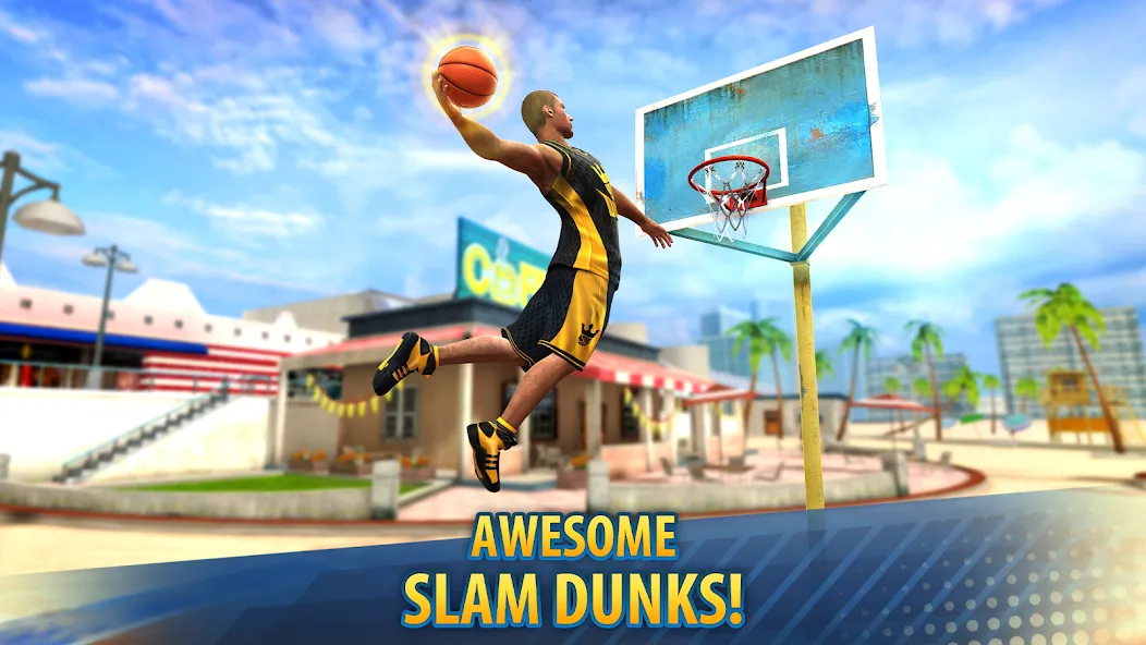 Скачать Basketball Stars: Multiplayer [MOD: безлимитные деньги и все мячи открыты] на телефон — скриншот 3