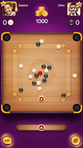 Скачать Carrom Pool: Disc Game [MOD: безлимитные монеты и разблокированные кии] на телефон — скриншот 2