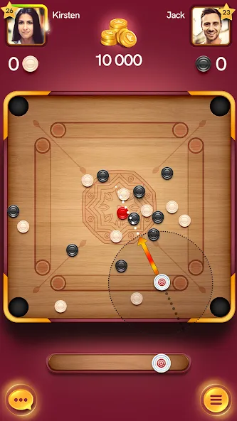 Скачать Carrom Pool: Disc Game [MOD: безлимитные монеты и разблокированные кии] на телефон — скриншот 4