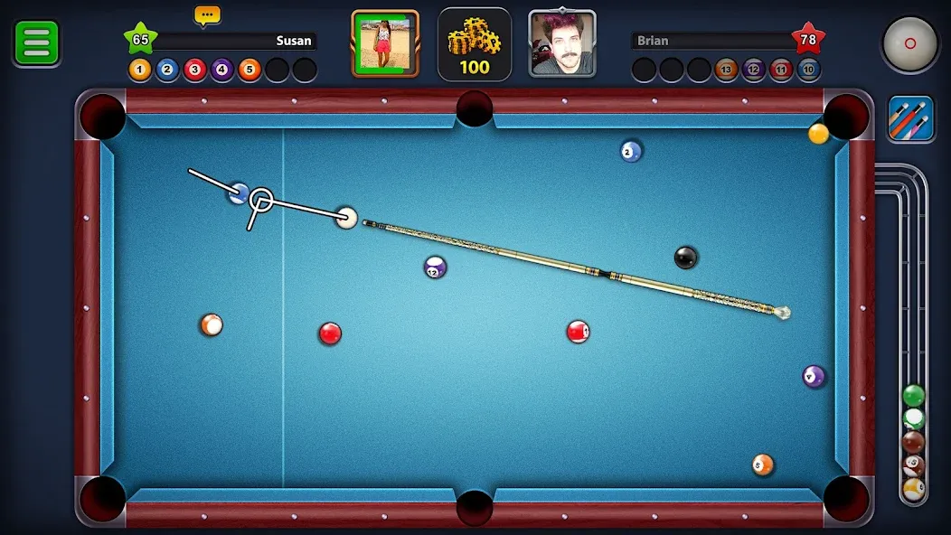 8 Ball Pool [MOD: безлимитные монеты и кий] последняя версия — скриншот 1