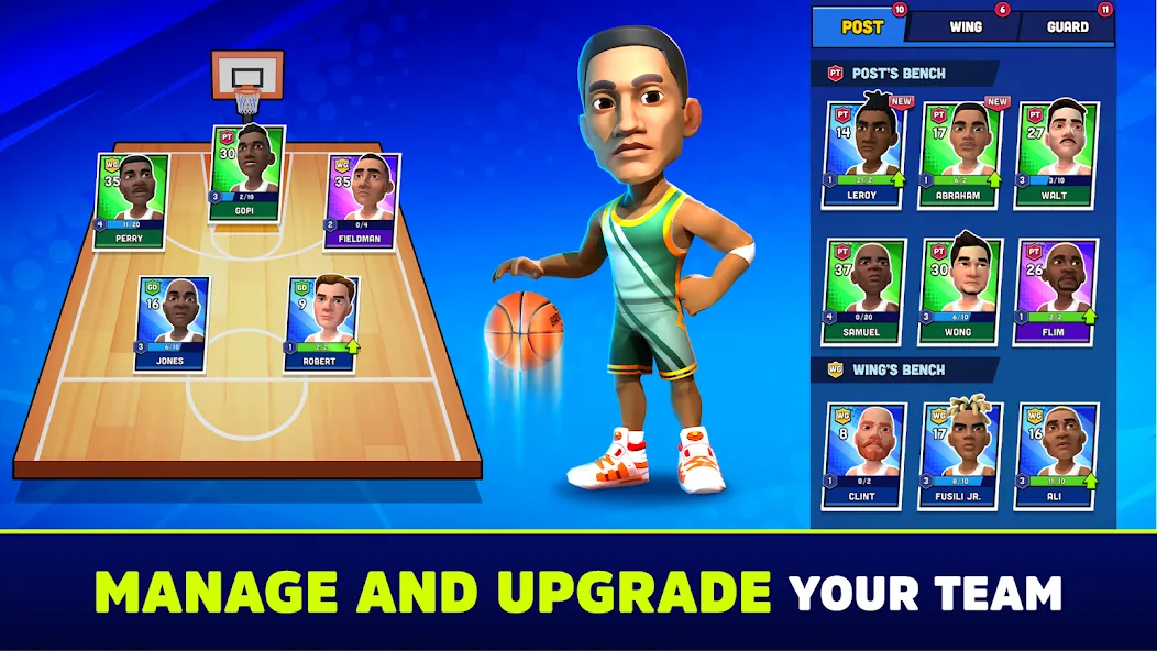 Mini Basketball [MOD: безлимитные деньги и улучшения] (Бесплатно / APK) — скриншот 3