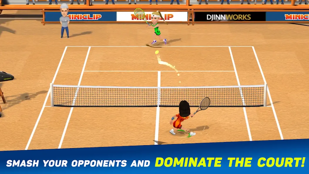 Mini Tennis: Perfect Smash [MOD: безлимитные монеты и энергии] последняя версия — скриншот 2