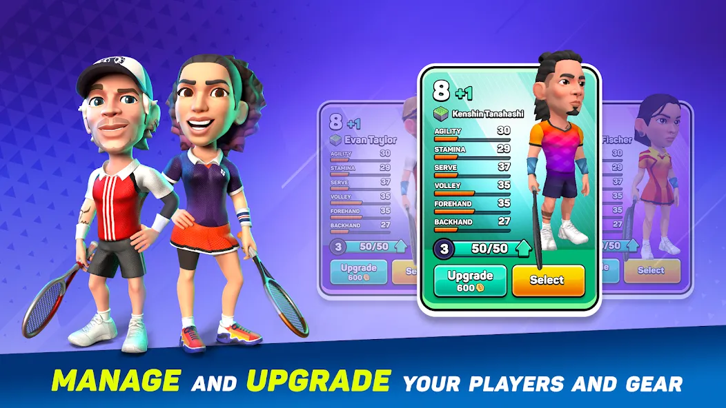 Mini Tennis: Perfect Smash [MOD: безлимитные монеты и энергии] последняя версия — скриншот 3