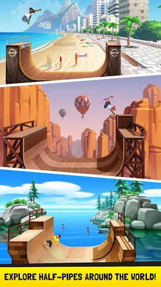 Flip Skater [MOD: без рекламы и много денег] (Бесплатно / APK) — скриншот 2