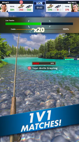 Ultimate Fishing! Fish Game [MOD: безлимитные деньги и приманки] последняя версия — скриншот 2