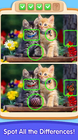 Can You Spot It: Differences [MOD: безлимитные подсказки и все уровни открыты] (Бесплатно / APK) — скриншот 1