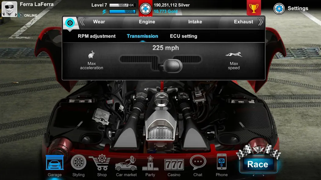 Tuner Life Online Drag Racing [MOD: безлимитные деньги и топливный бак] последняя версия — скриншот 4