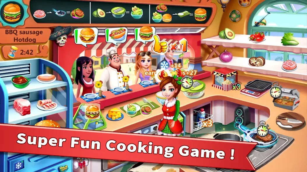 Rising Super Chef - Cook Fast [MOD: безлимитные монеты и энергия] последняя версия — скриншот 1