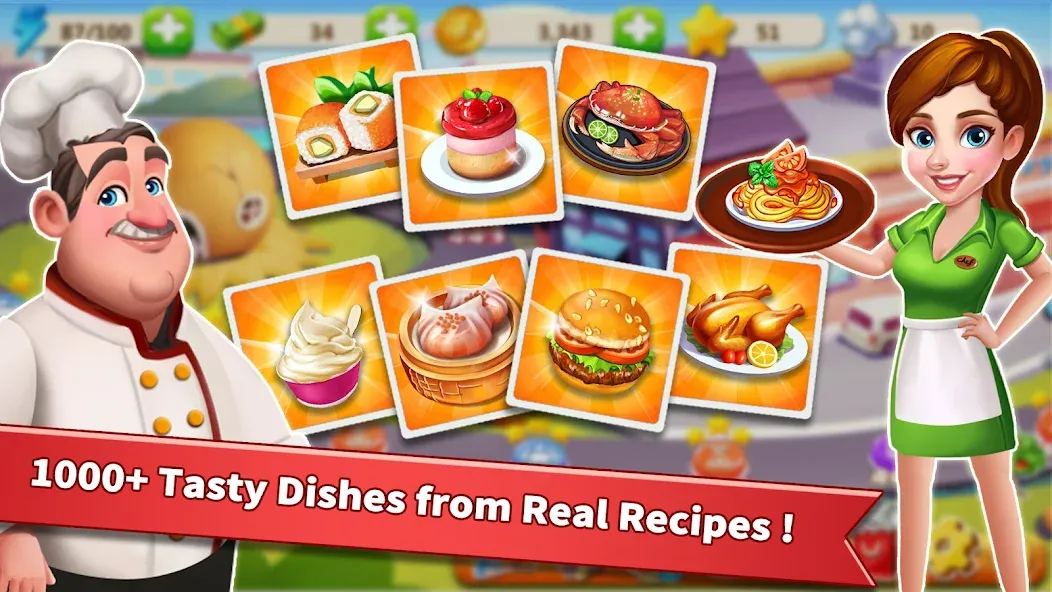 Rising Super Chef - Cook Fast [MOD: безлимитные монеты и энергия] последняя версия — скриншот 5