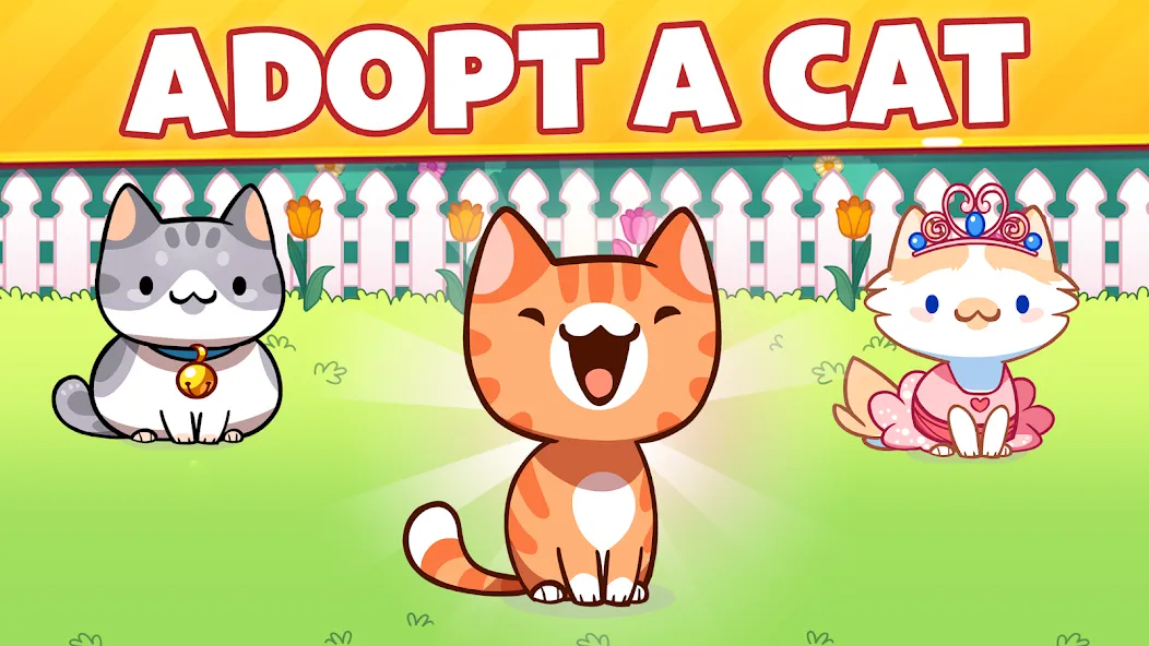 Cat Game - The Cats Collector! [MOD: много монет и редкие коты] на Андроид — скриншот 1