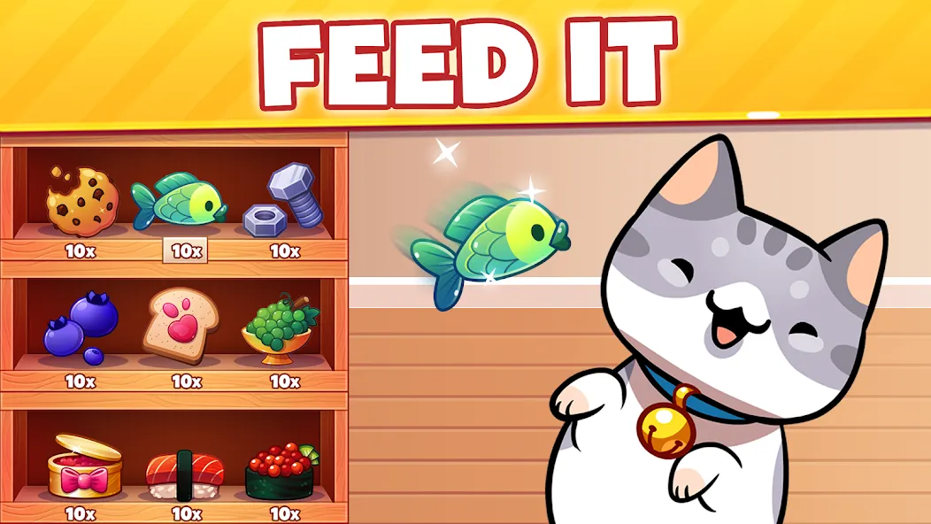 Cat Game - The Cats Collector! [MOD: много монет и редкие коты] на Андроид — скриншот 2