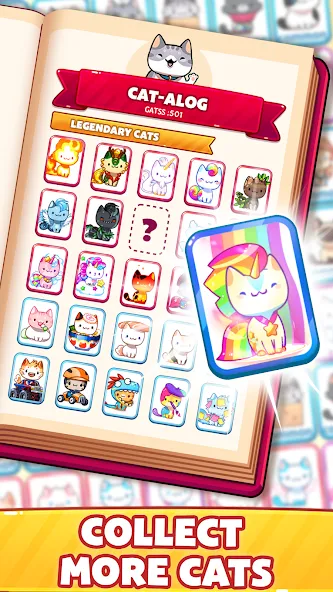 Cat Game - The Cats Collector! [MOD: много монет и редкие коты] на Андроид — скриншот 4