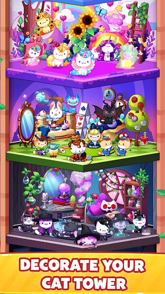 Cat Game - The Cats Collector! [MOD: много монет и редкие коты] на Андроид — скриншот 5
