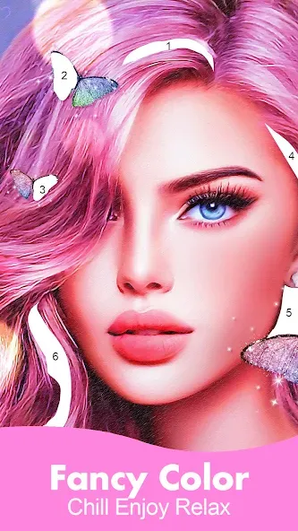 Fancy Color - Paint By Number [MOD: без рекламы и все раскраски открыты] (Бесплатно / APK) — скриншот 1