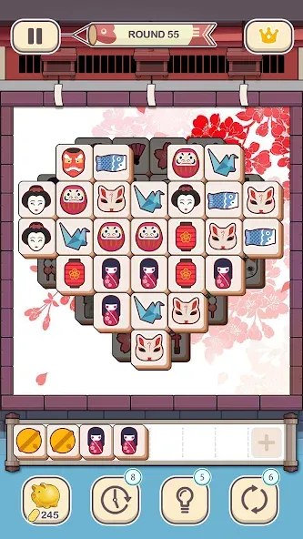 Скачать Tile Fun - Triple Puzzle Game [MOD: безлимитные подсказки и отмены ходов] — скриншот 5