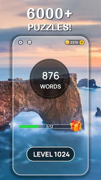 Взломанная Word Scenery: Crossword [MOD: безлимитные подсказки и открыты уровни] на Андроид — скриншот 4