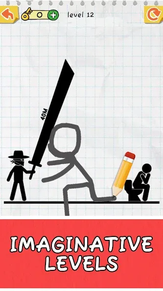 Скачать Draw 2 Save: Stickman Puzzle [MOD: без рекламы и открыты все уровни] — скриншот 1