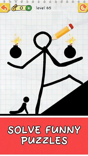 Скачать Draw 2 Save: Stickman Puzzle [MOD: без рекламы и открыты все уровни] — скриншот 4
