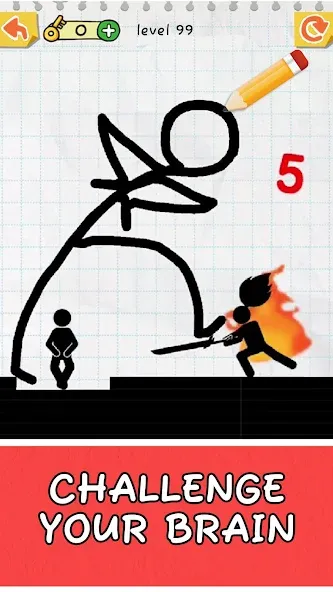 Скачать Draw 2 Save: Stickman Puzzle [MOD: без рекламы и открыты все уровни] — скриншот 5