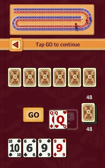 Скачать Cribbage [MOD: бесконечные очки и подсказки] — скриншот 5