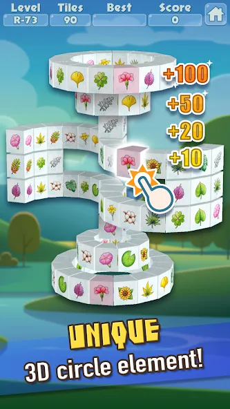 3D Mahjong Triple Tile Match [MOD: безлимитные монеты и подсказки] (Бесплатно / APK) — скриншот 2