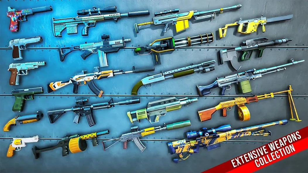 Fps Shooting Strike: Gun Games [MOD: безлимитные патроны и оружие] последняя версия — скриншот 4