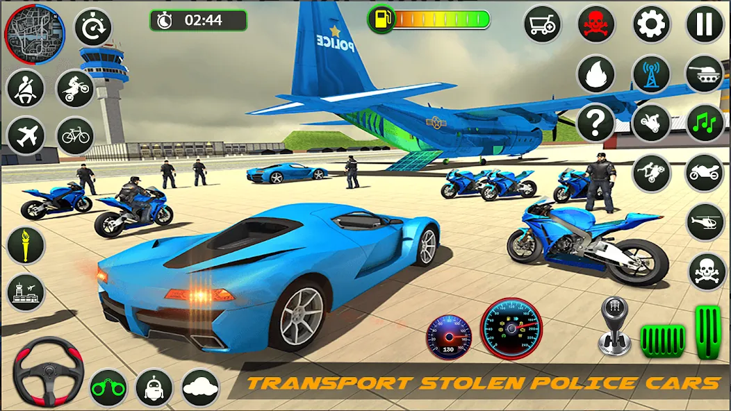 Скачать Police Game – Police Car Game [MOD: безлимитные деньги и все машины] — скриншот 1