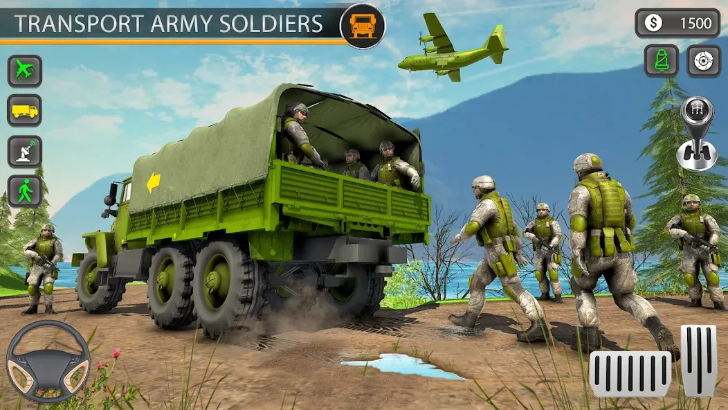 Army Transport Military Games [MOD: безлимитное топливо и все миссии] — Скачать бесплатно (APK) — скриншот 2