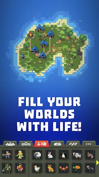 WorldBox - Sandbox God Sim [MOD: безлимитные ресурсы и всё открыто] (Бесплатно / APK) — скриншот 2
