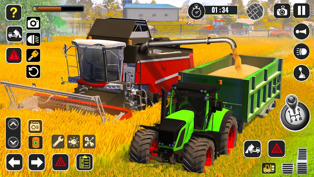 Tractor Farming Game Harvester [MOD: безлимитные деньги и топливо] (Бесплатно / APK) — скриншот 1