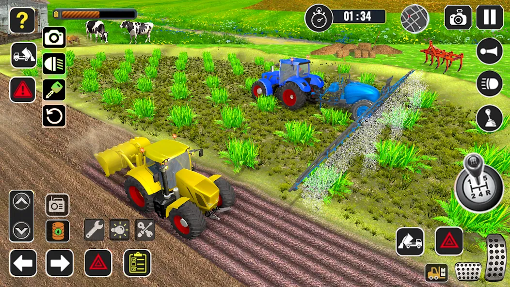 Tractor Farming Game Harvester [MOD: безлимитные деньги и топливо] (Бесплатно / APK) — скриншот 2