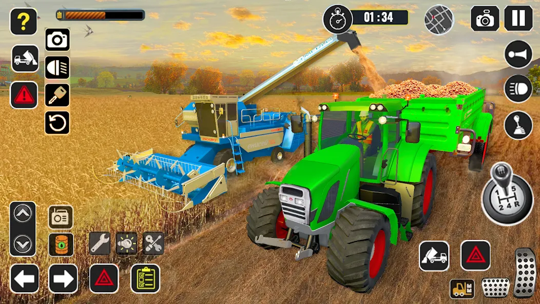 Tractor Farming Game Harvester [MOD: безлимитные деньги и топливо] (Бесплатно / APK) — скриншот 4