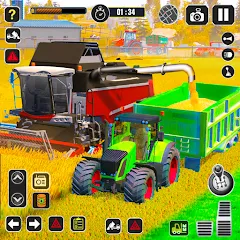Tractor Farming Game Harvester [MOD: безлимитные деньги и топливо] (Бесплатно / APK)