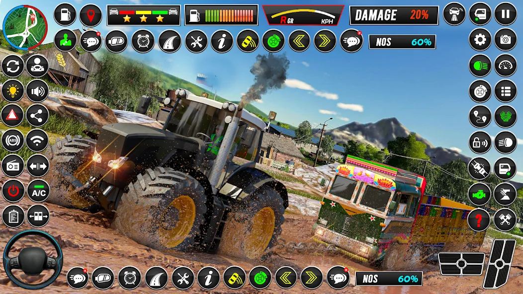 Скачать Indian Tractor Games Simulator [MOD: безлимитные деньги и топливо] — скриншот 3